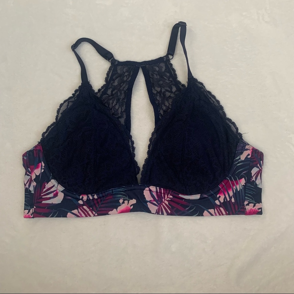 PINK VS Floral Lace Bralette - Picture 1 of 5
